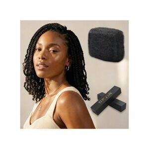 The Fox Afro Kinky Bulk Human Hair 14 Inch Natural Black 1B 50g Braiding Hair